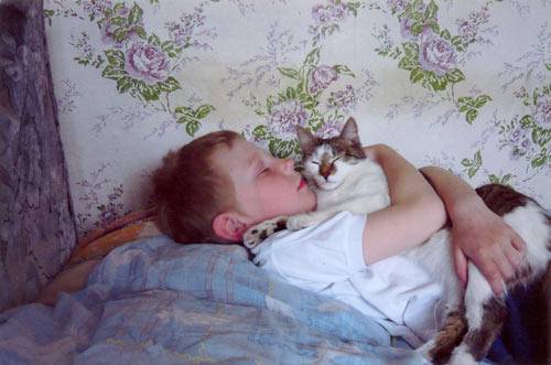 Егор Грицовец и Пуся: Любители поспать.