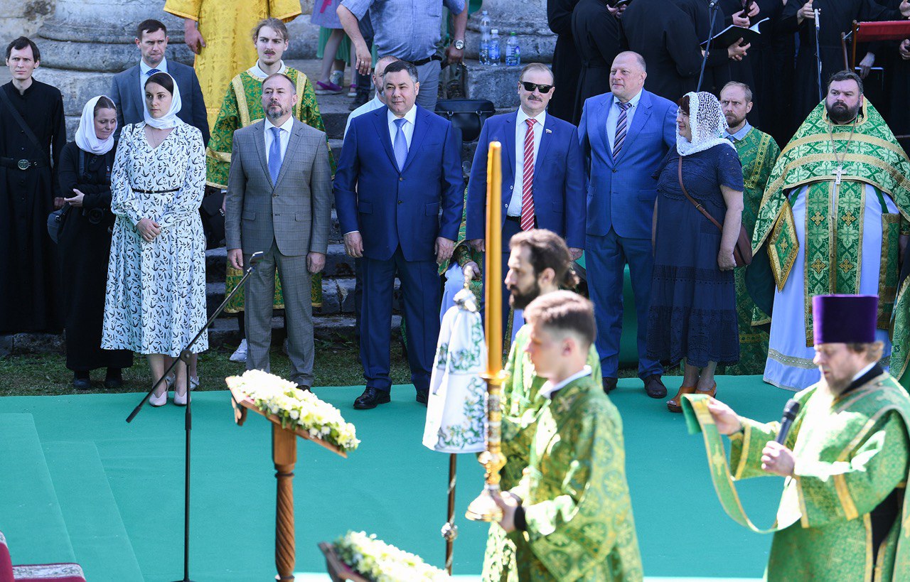 Губернатор Игорь Руденя принял участие в торжествах в честь 450-летия перенесения мощей святого преподобного Ефрема Новоторжского